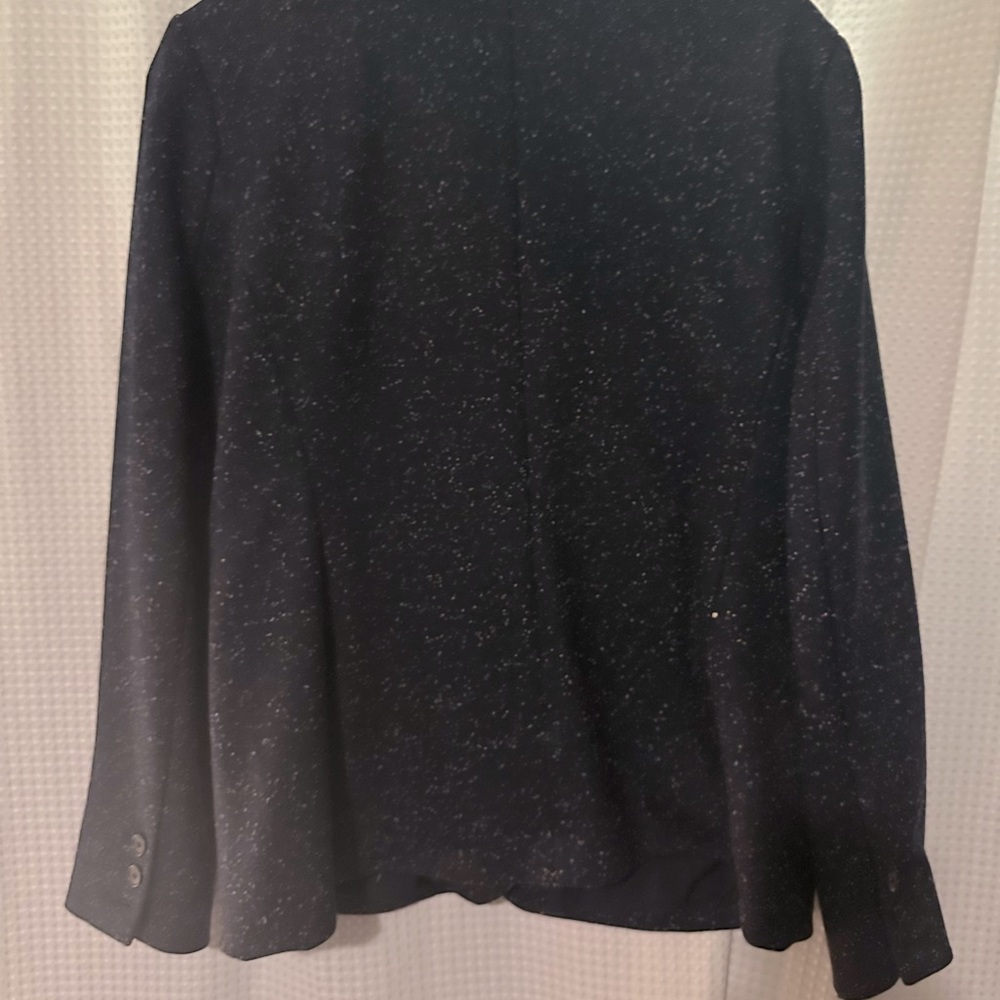 Loft wool blazer size 12, navy blue, space dots - Picture 4 of 4